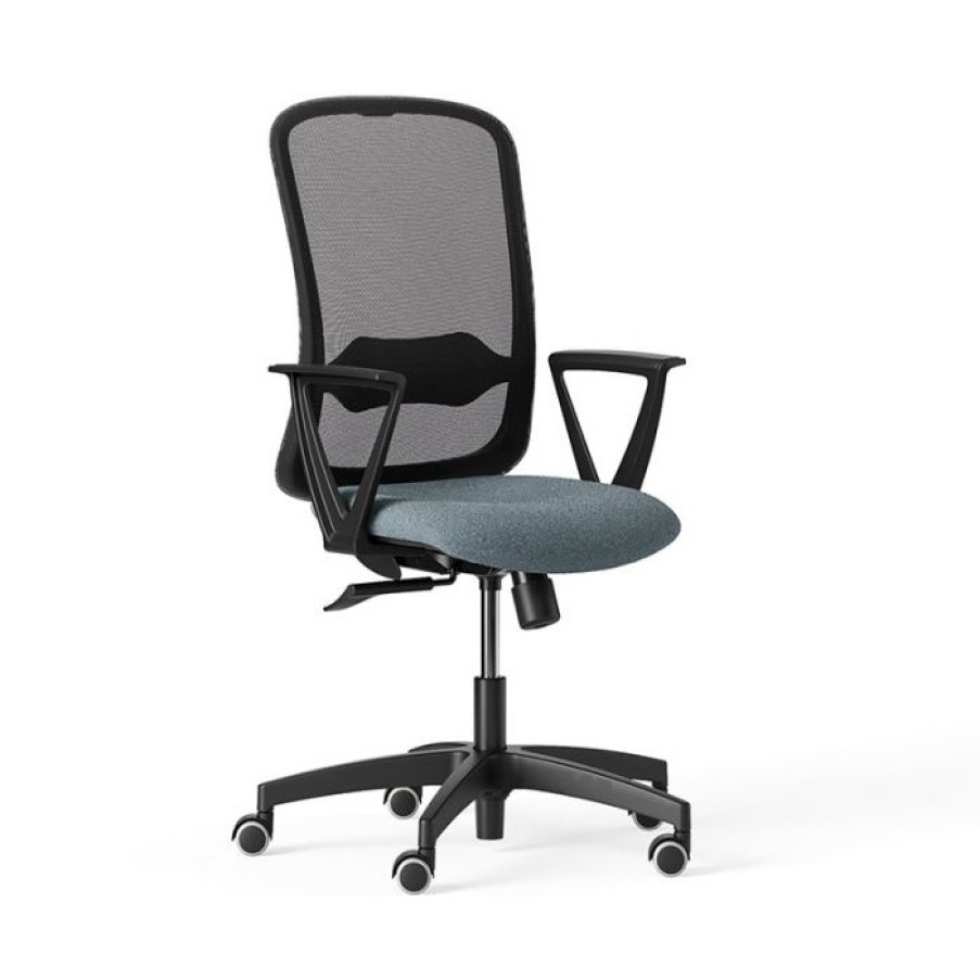 Mobilier Voltex | Takk Black Fauteuil De Bureau - Sans Appuie-Tete - Emmegi