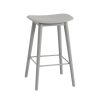 Mobilier Voltex | Fiber Tabouret De Bar - Pietement Bois - Muuto