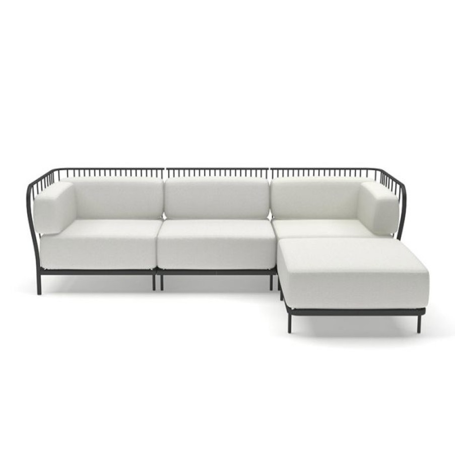 Exterieur / Outdoor Voltex | Cannole Sofa 3 Places Avec Meridienne - Emu