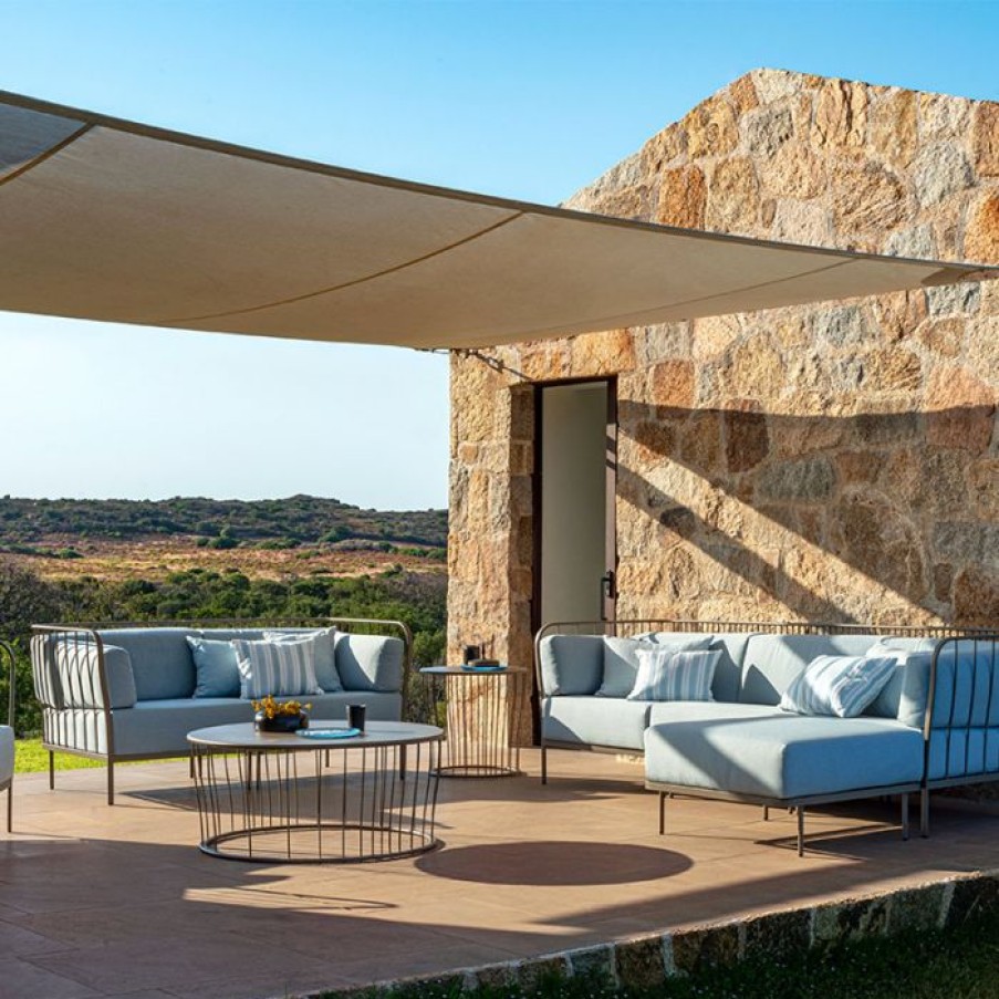 Exterieur / Outdoor Voltex | Cannole Sofa 3 Places Avec Meridienne - Emu