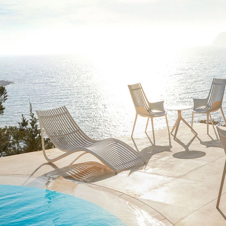 Exterieur / Outdoor Voltex | Ibiza Sun Lounger - Vondom Ecru