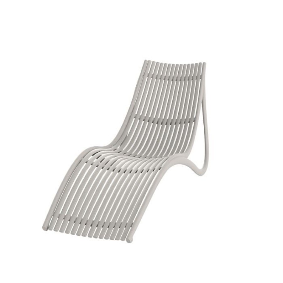 Exterieur / Outdoor Voltex | Ibiza Sun Lounger - Vondom Ecru