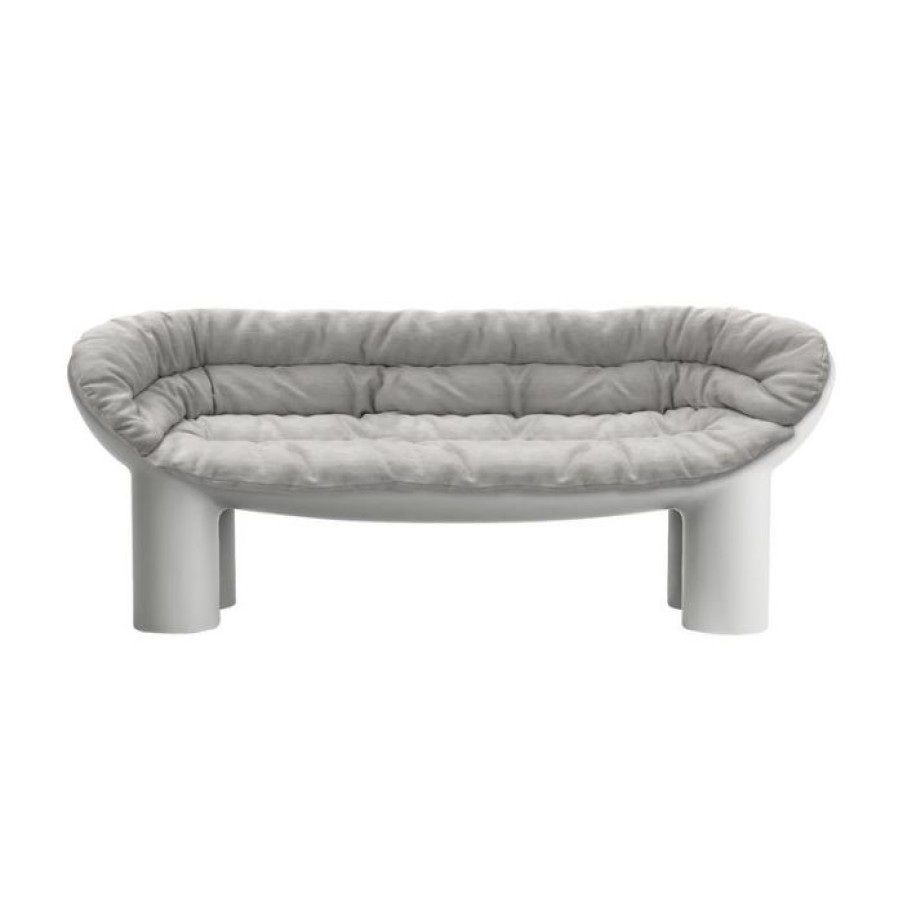 Exterieur / Outdoor Voltex | Coussin Pour Canape Roly Poly - Cotton Cairo Cat.A Gris Clair - Driade