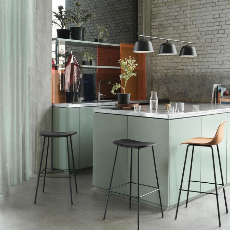 Mobilier Voltex | Fiber Tabouret De Bar - Pietement Acier - Muuto