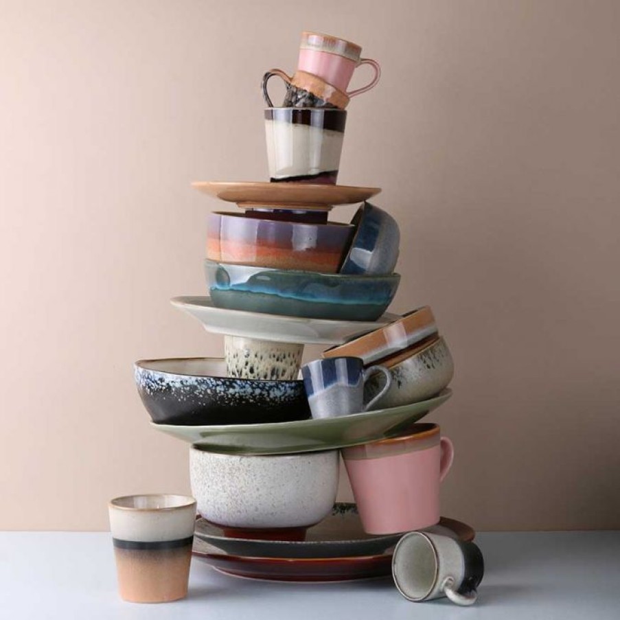 Deco Voltex | Ceramic 70'S Bowls (X4) - Hkliving