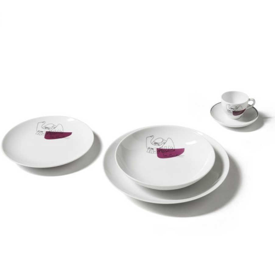 Deco Voltex | Set De 2 Assiettes - Service Prunier - Cassina