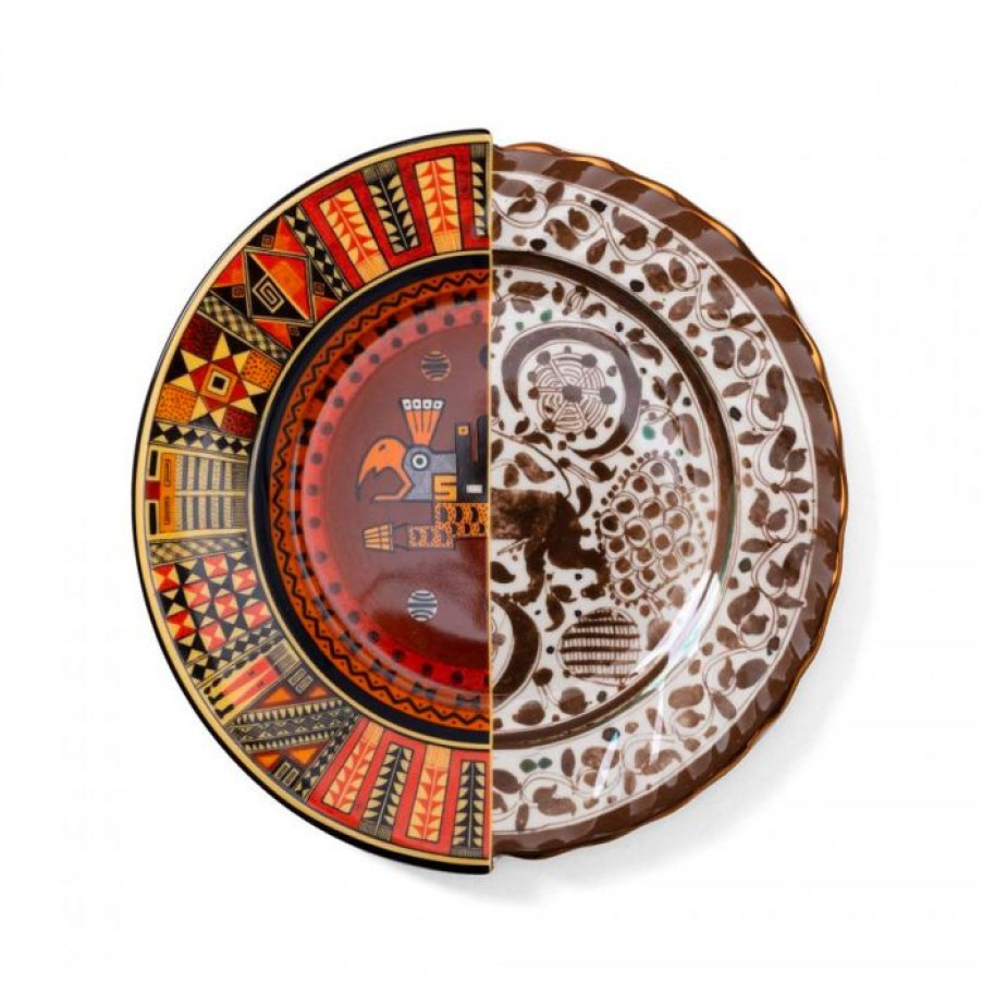 Deco Voltex | Assiette Plate Hybride Mitla - Lot De 4 - Seletti