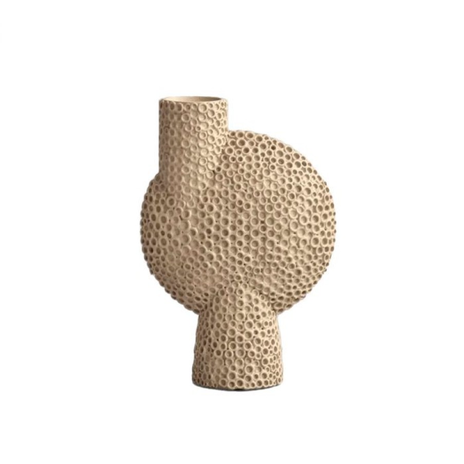 Deco Voltex | Shisen Sphere Bubl Medium Vase Ceramique Sable - 101 Copenhagen