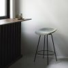 Mobilier Voltex | Mat Barstool 65 Cm Front Upholstery Acier - Normann Copenhagen