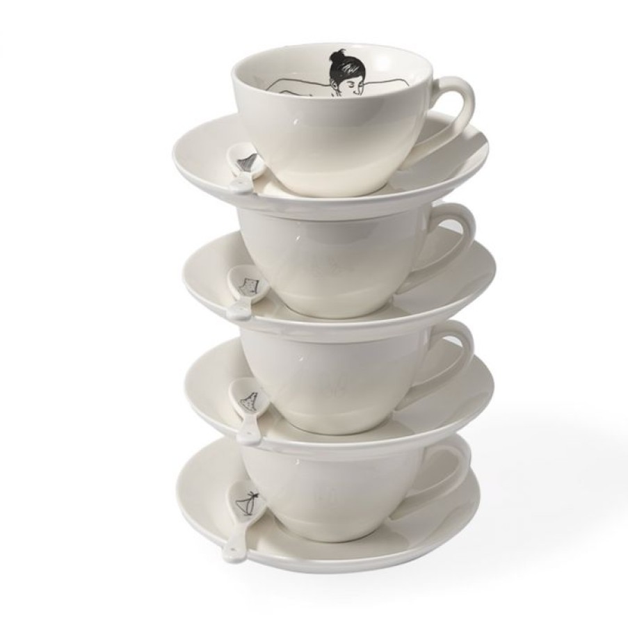 Deco Voltex | Undressed Teacups - Lot De 4 - Polspotten