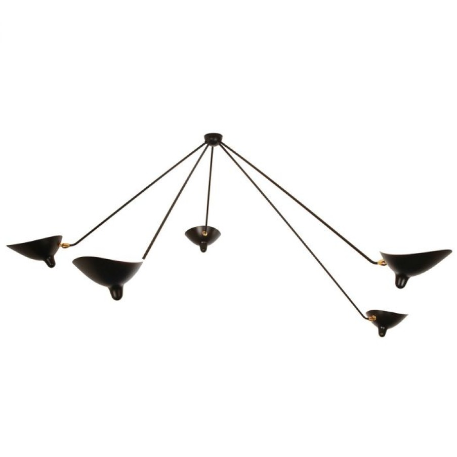 Luminaires Voltex | Araignee Plafonnier 5 Bras - Serge Mouille