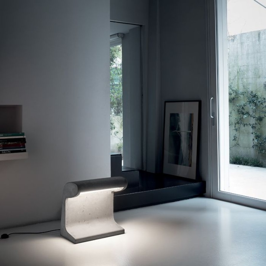 Exterieur / Outdoor Voltex | Lampe A Poser Borne Beton Grand - Nemo Lighting