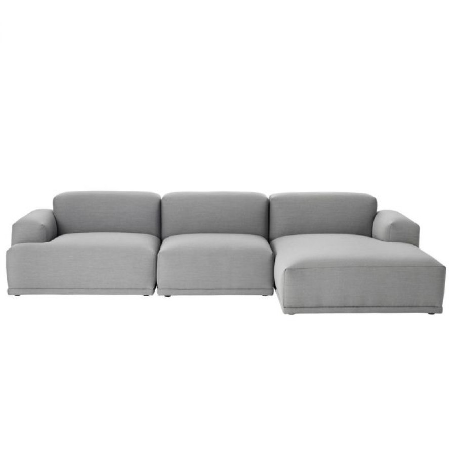 Mobilier Voltex | Canape Connect Soft 3 Places Avec Chaise Longue - Muuto