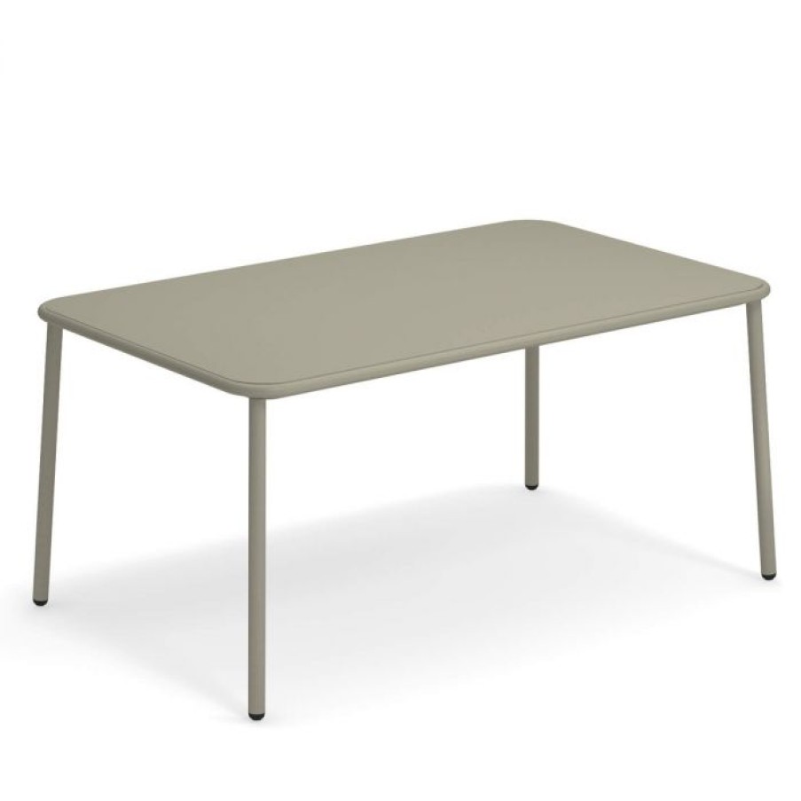 Exterieur / Outdoor Voltex | Table Rectangulaire Plateau En Aluminium Yard 160 X 97.5 Cm - Emu