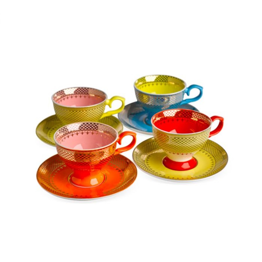 Deco Voltex | Grandma Espresso Cups - Lot De 4 - Tasses - Polspotten