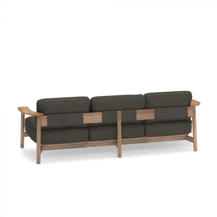 Exterieur / Outdoor Voltex | Twins Sofa 3 Places Teck - Emu