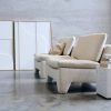 Mobilier Voltex | Retro Lounge Fauteuil Et Ottoman - Hkliving Creme (Tissus Boucle)