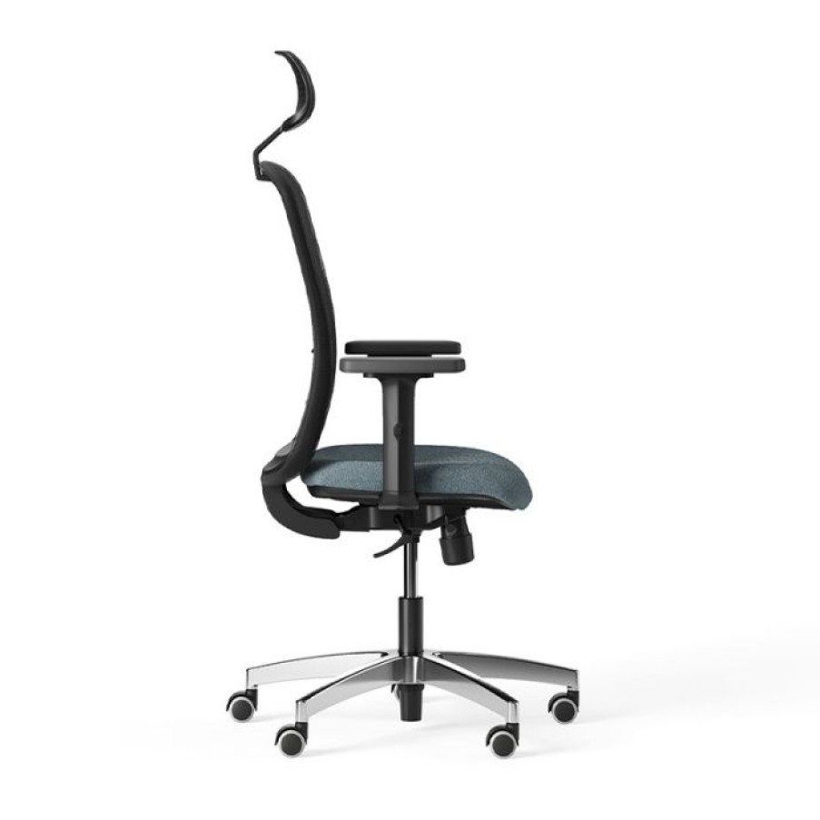 Mobilier Voltex | Takk Black Fauteuil De Bureau - Avec Appuie-Tete - Emmegi