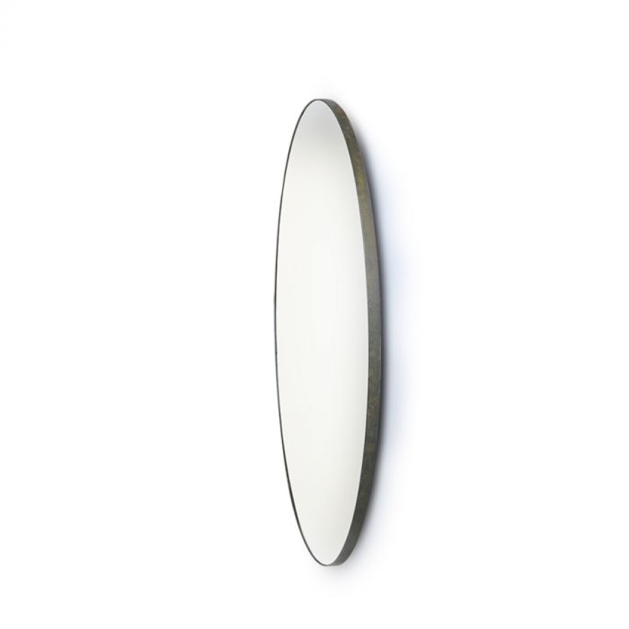 Mobilier Voltex | Round Mirror Metal Frame - Hk Living