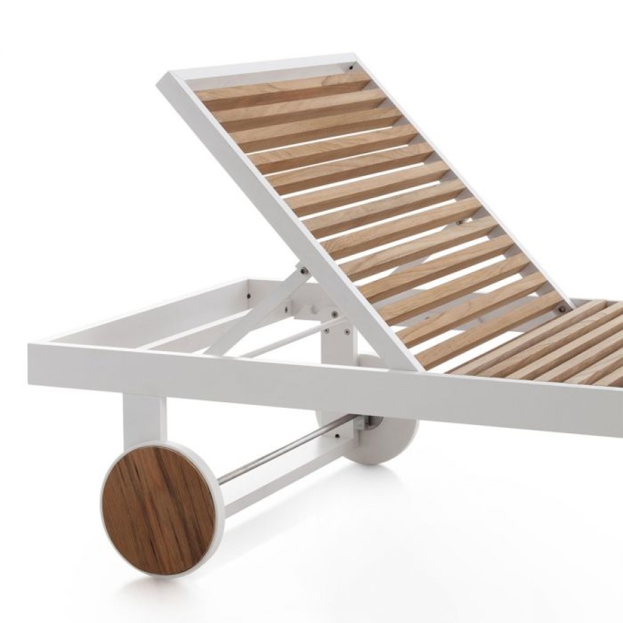 Exterieur / Outdoor Voltex | Chaise Longue Dna Teak - Gandiablasco