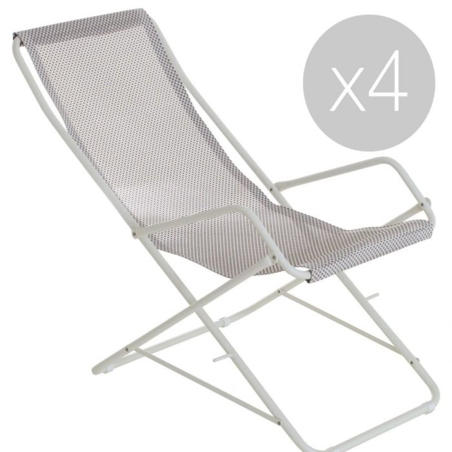 Exterieur / Outdoor Voltex | Chaise Bahama (Lot De 4) - Emu